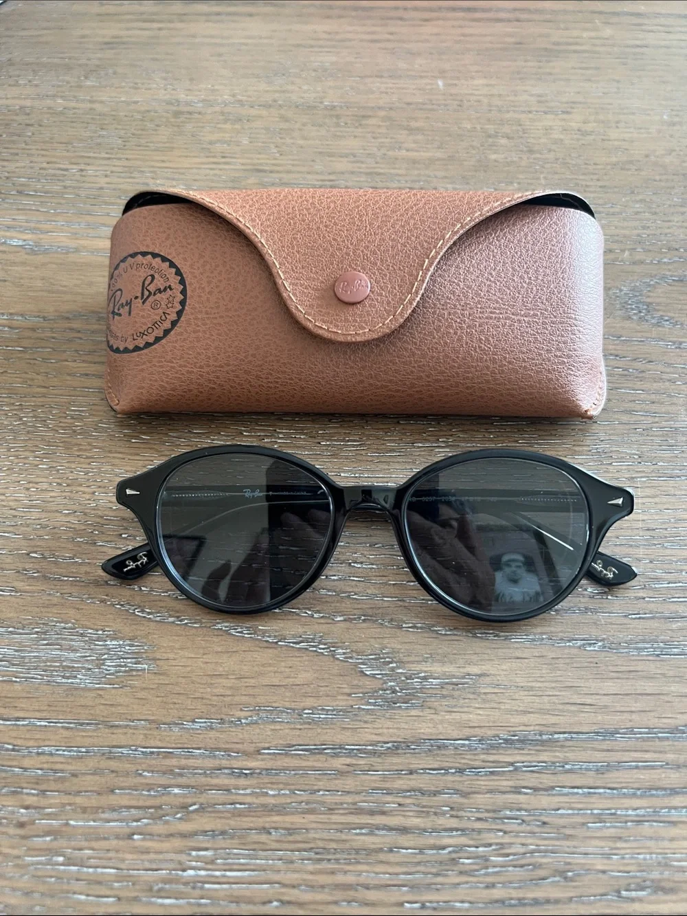 Ray-Ban Classic‎ Black Round Prescription Eyeglasses with Case
